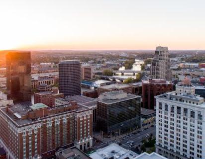 Grand Rapids Skyline at Sunset